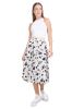 Falda midi mesh flores smock sold by Shasa