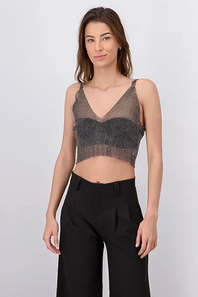 Top red brillos escote v sold by Shasa product image thumbnail 2