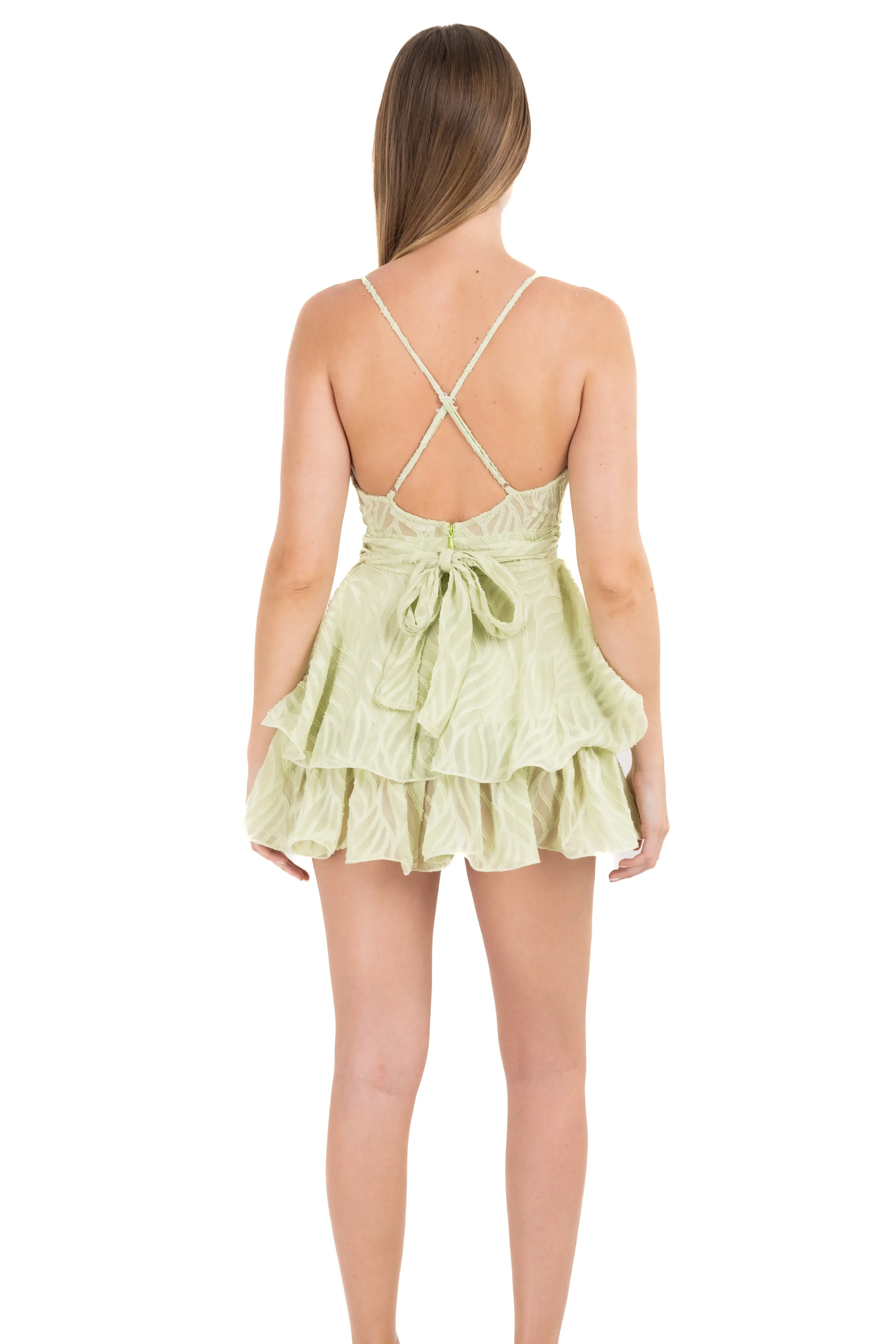 Vestido mini escote v hojas sold by Shasa product image thumbnail 4