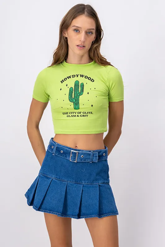 Playera crop cactus sold by Shasa
