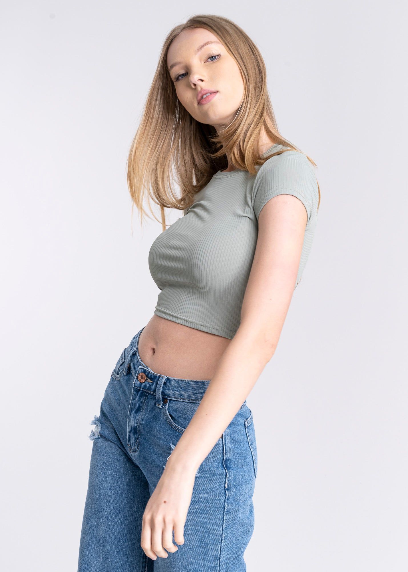 Top manga corta acanalado sold by Shasa product image thumbnail 2