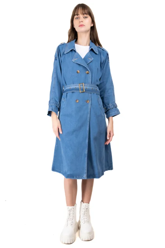 Gabardina maxi denim sold by Shasa