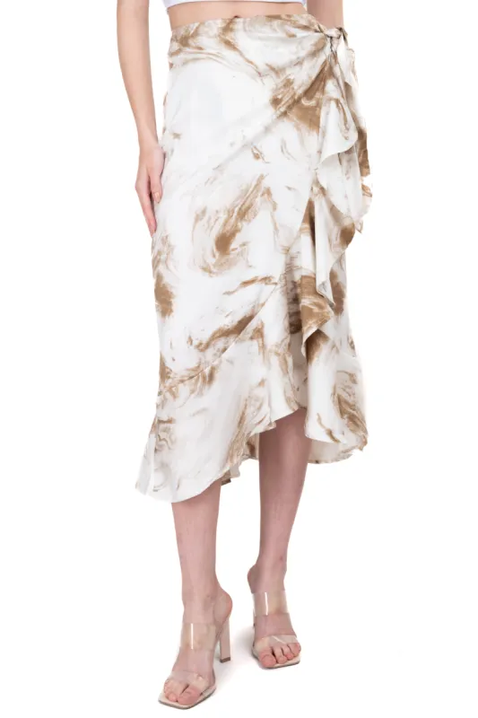 Falda midi estampada sold by Shasa