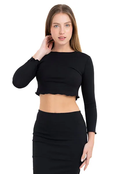 Top crop manga larga sold by Shasa product image thumbnail 2