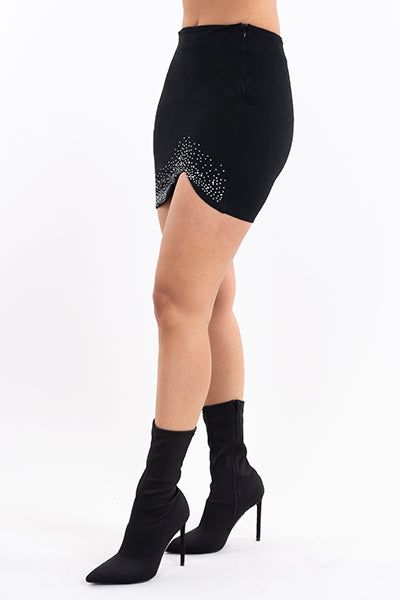 Falda mini asimétrica brillos sold by Shasa product image thumbnail 3