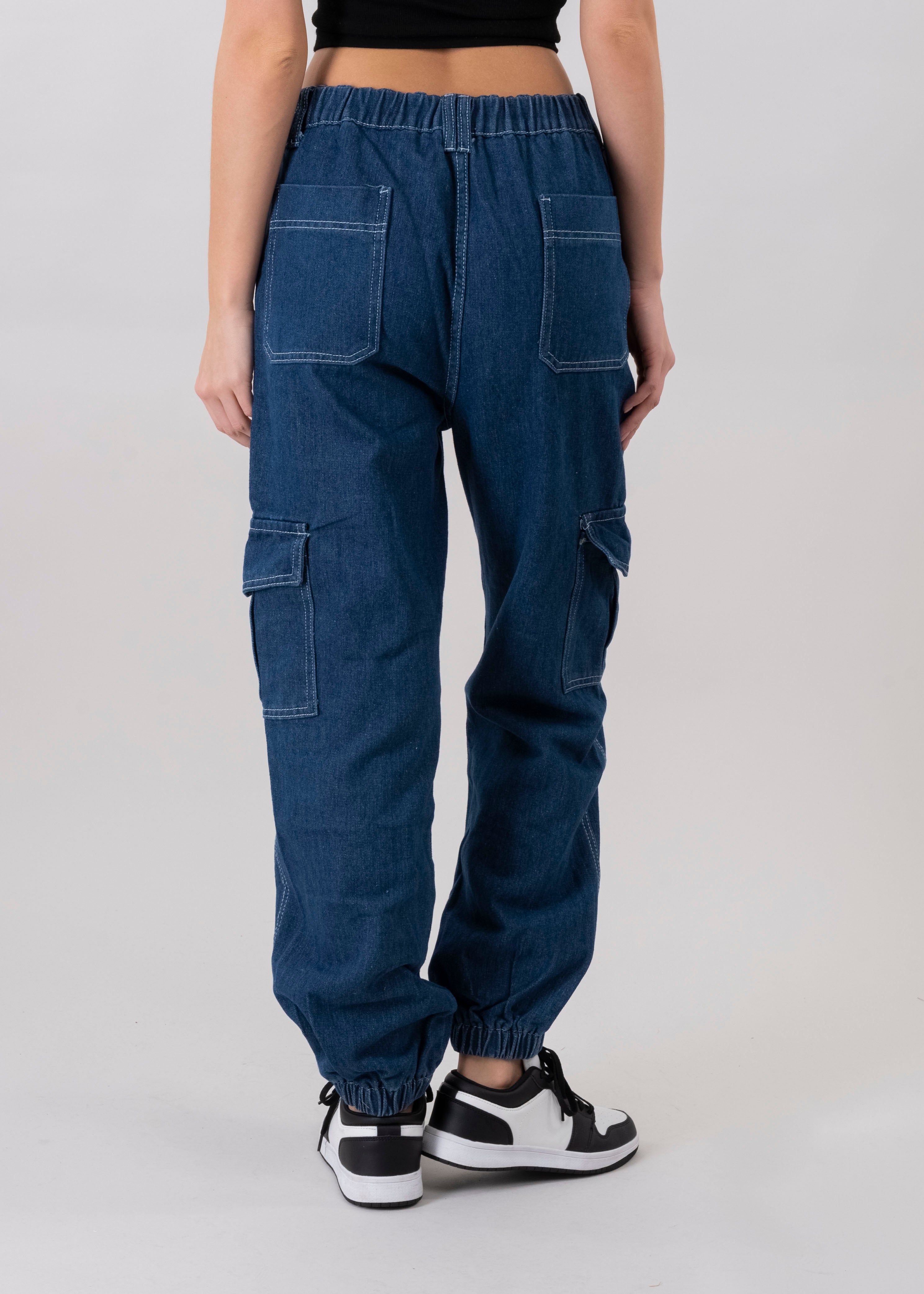 Jeans cargo cintura elástica sold by Shasa product image thumbnail 4
