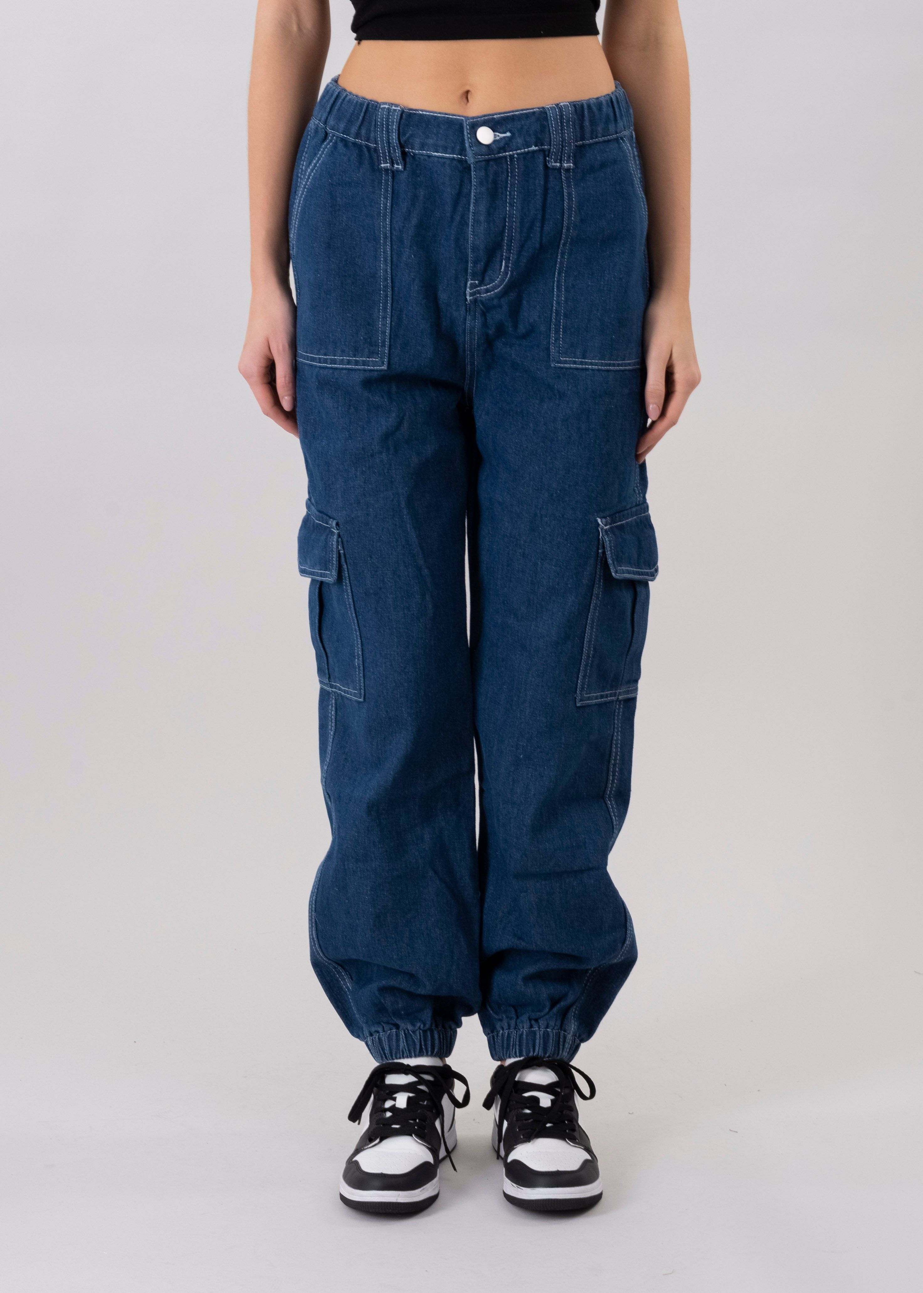 Jeans cargo cintura elástica sold by Shasa product image thumbnail 2