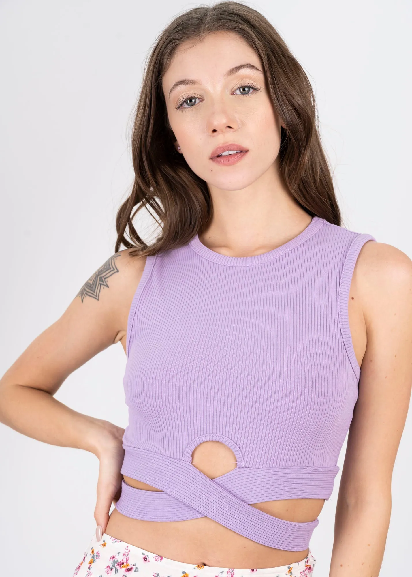 Top acanalado tiras sold by Shasa