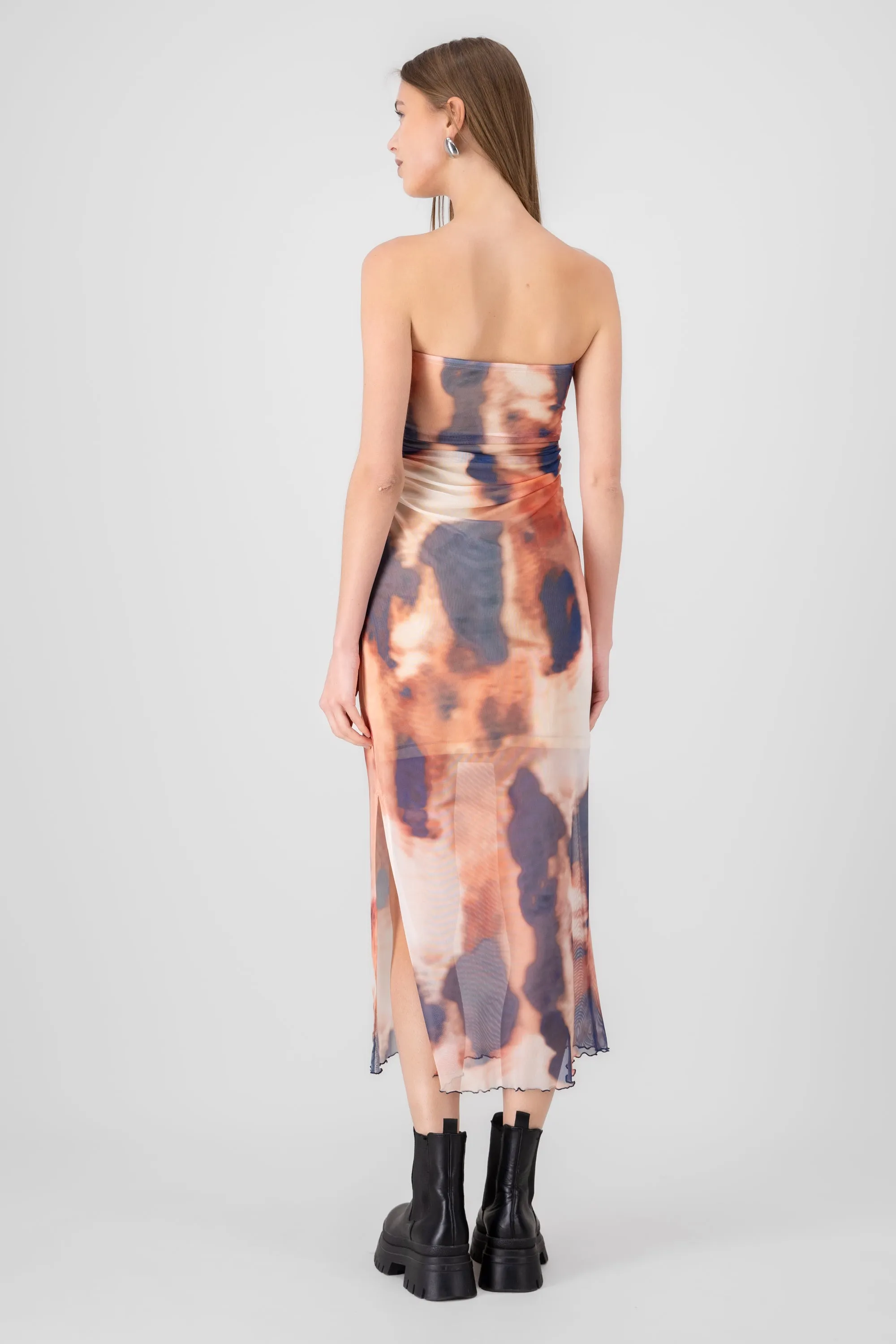 Vestido midi mesh drapeado sold by Shasa product image thumbnail 3