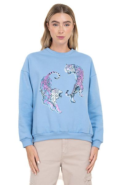 Sudadera hombros caídos tigres sold by Shasa product image thumbnail 2