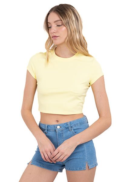 Top liso cuello redondo sold by Shasa