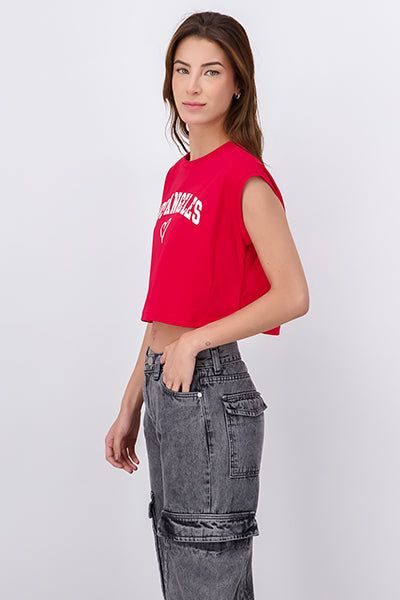 Top crop Los Ángeles corazón sold by Shasa product image thumbnail 3