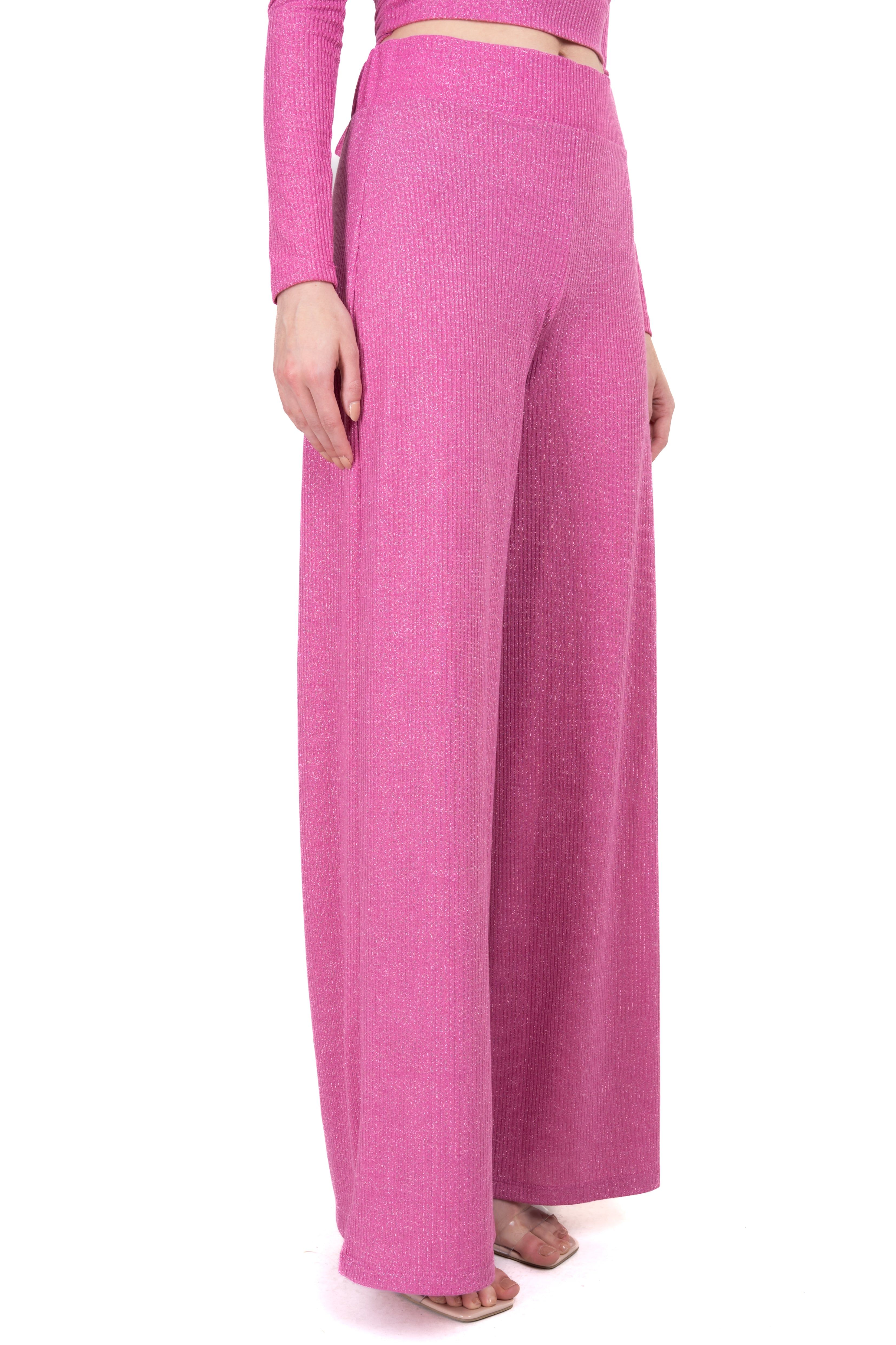 Pantalón wide leg acanalado brillos sold by Shasa product image thumbnail 3