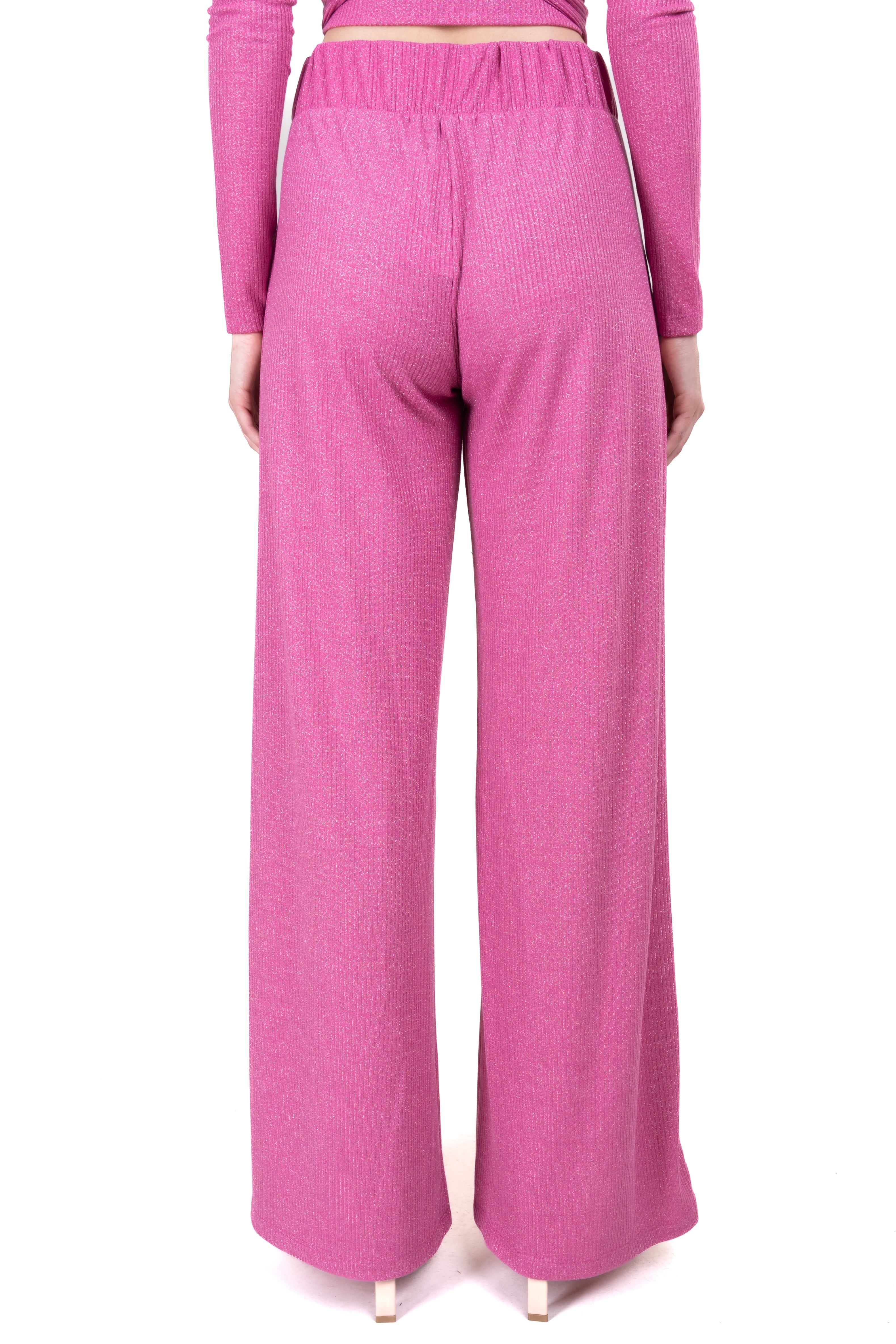 Pantalón wide leg acanalado brillos sold by Shasa product image thumbnail 4