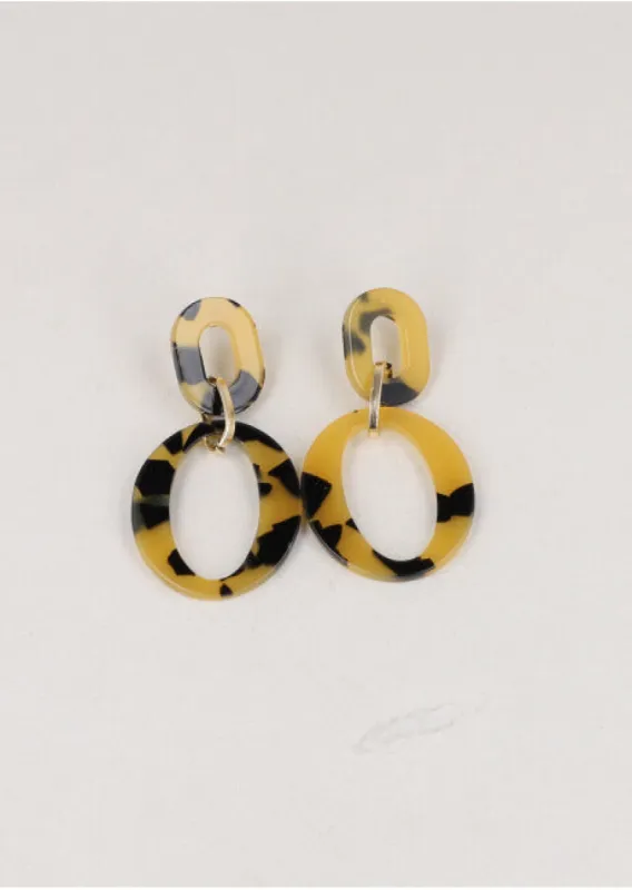 Aretes Doble Circulo Carey sold by Shasa