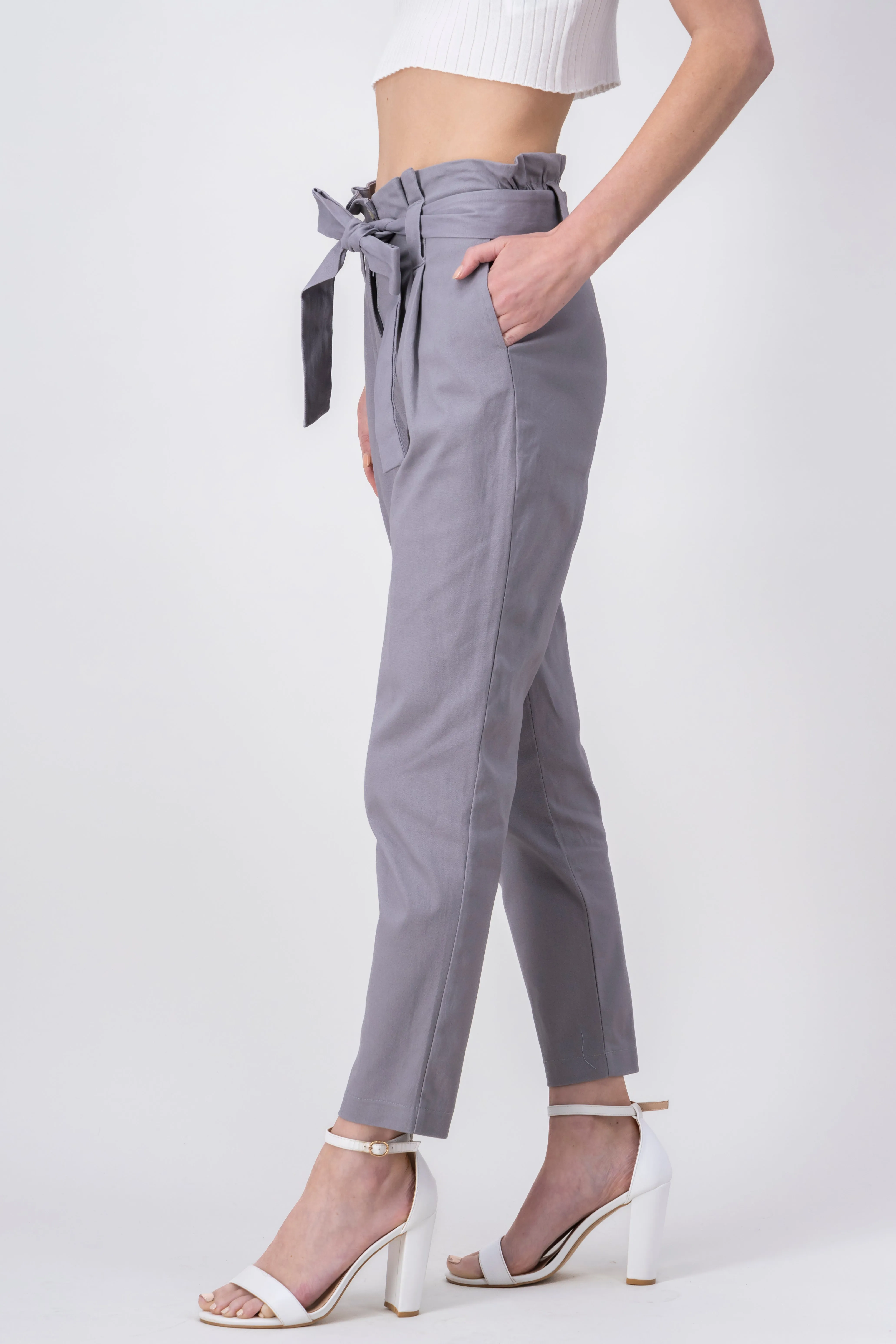 Pantalón Paper Bag Cintura Alta Cinturón sold by Shasa product image thumbnail 3