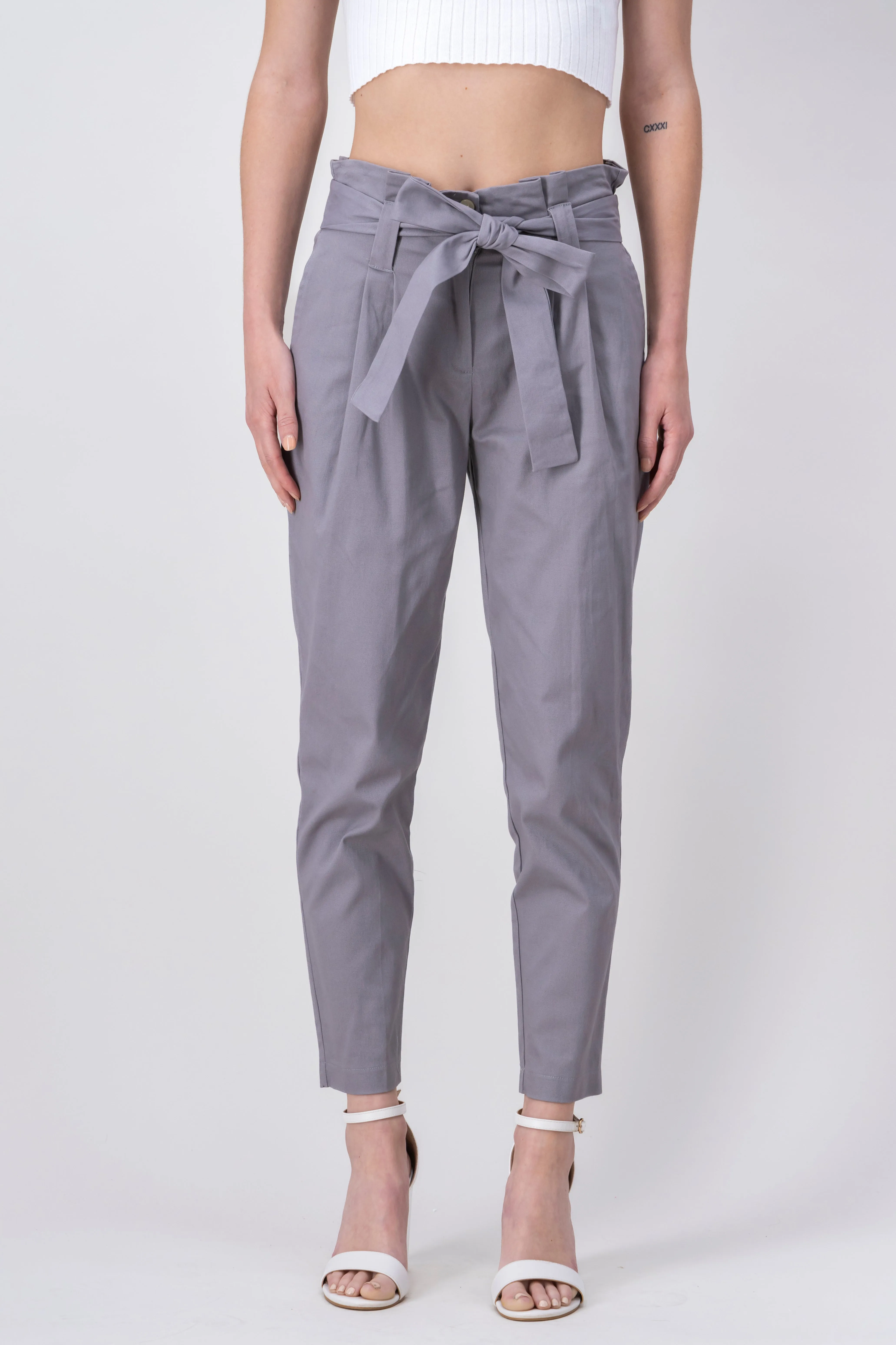 Pantalón Paper Bag Cintura Alta Cinturón sold by Shasa product image thumbnail 2