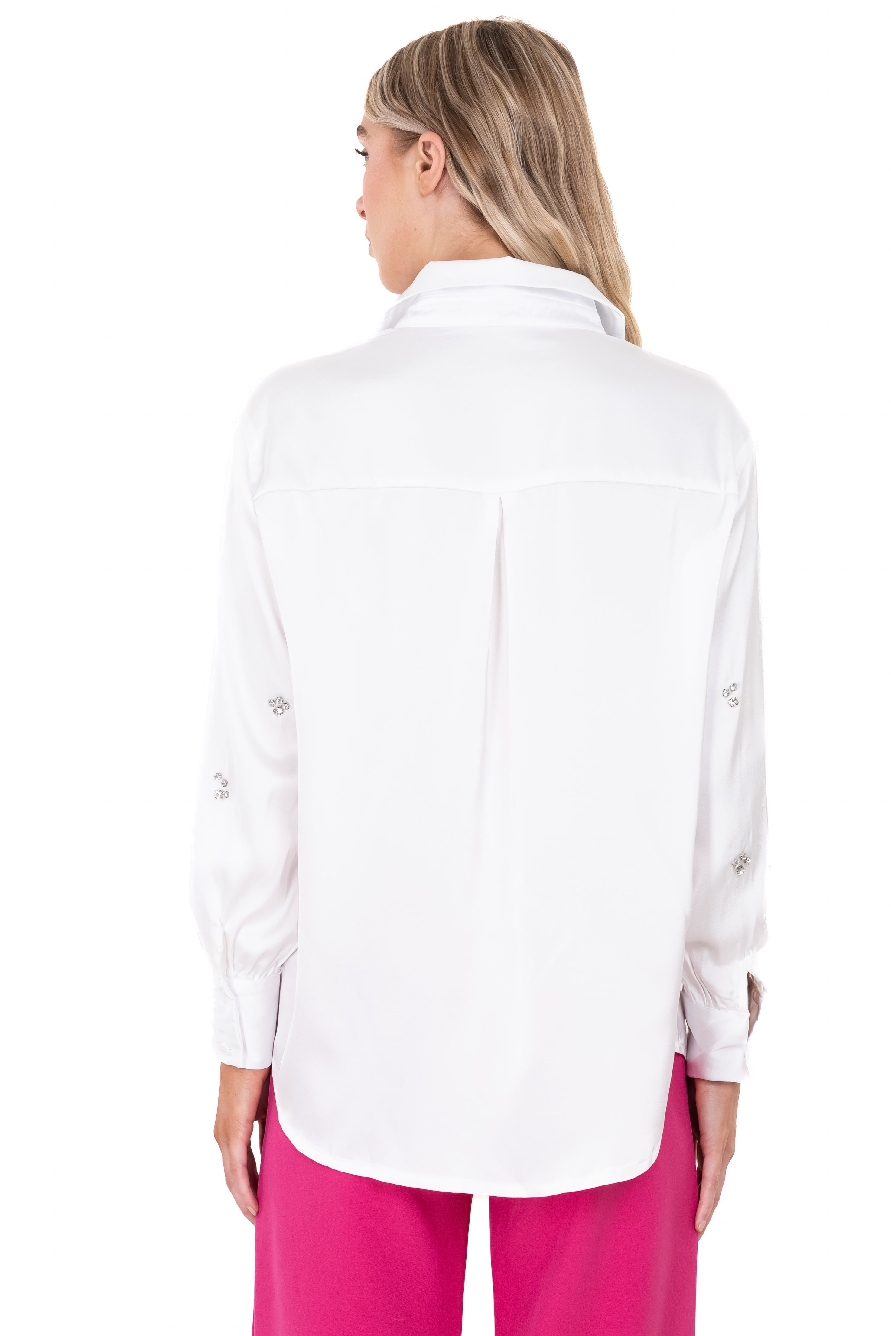 Camisa satín mangas brillos sold by Shasa product image thumbnail 4