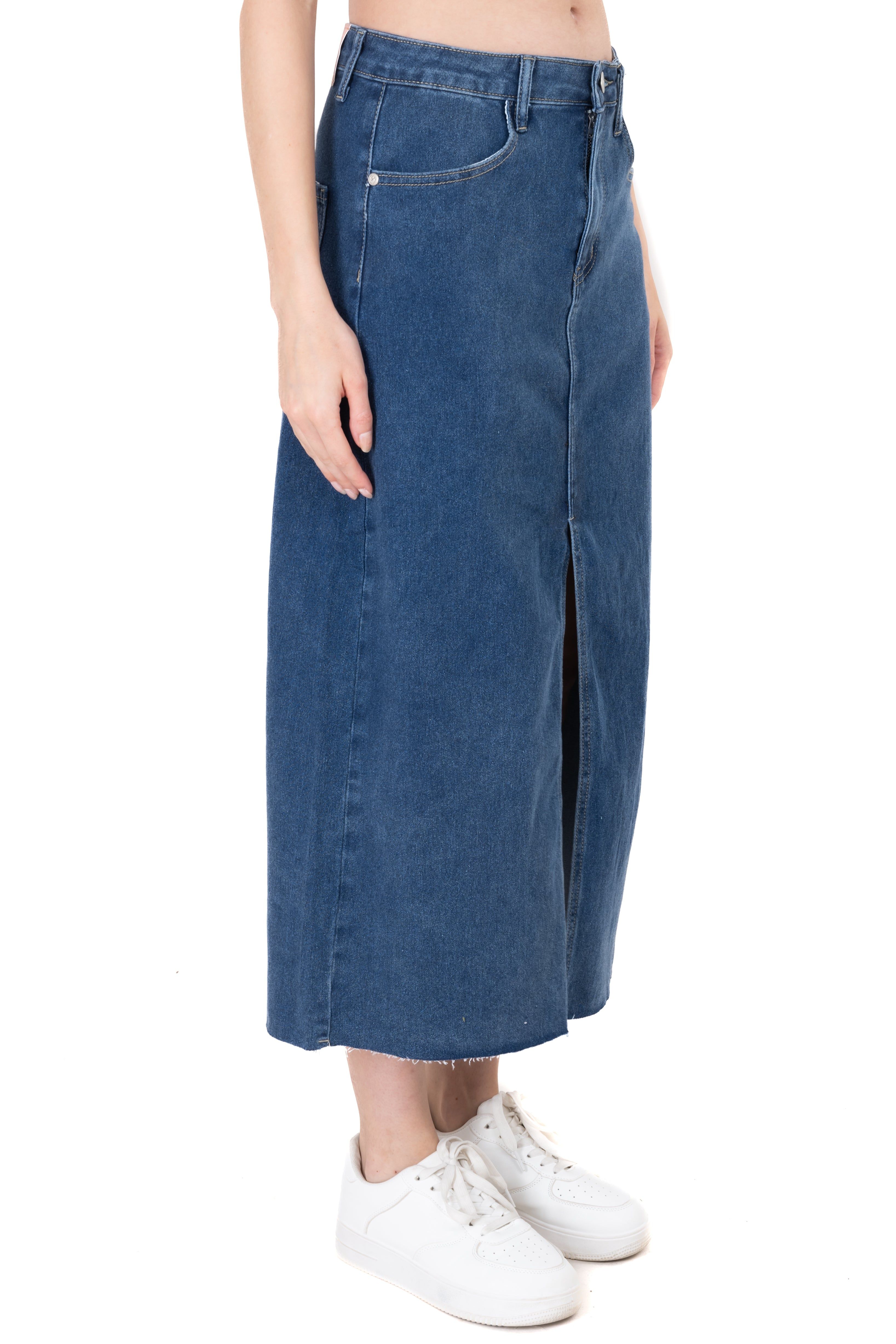 Falda maxi denim abertura sold by Shasa product image thumbnail 3