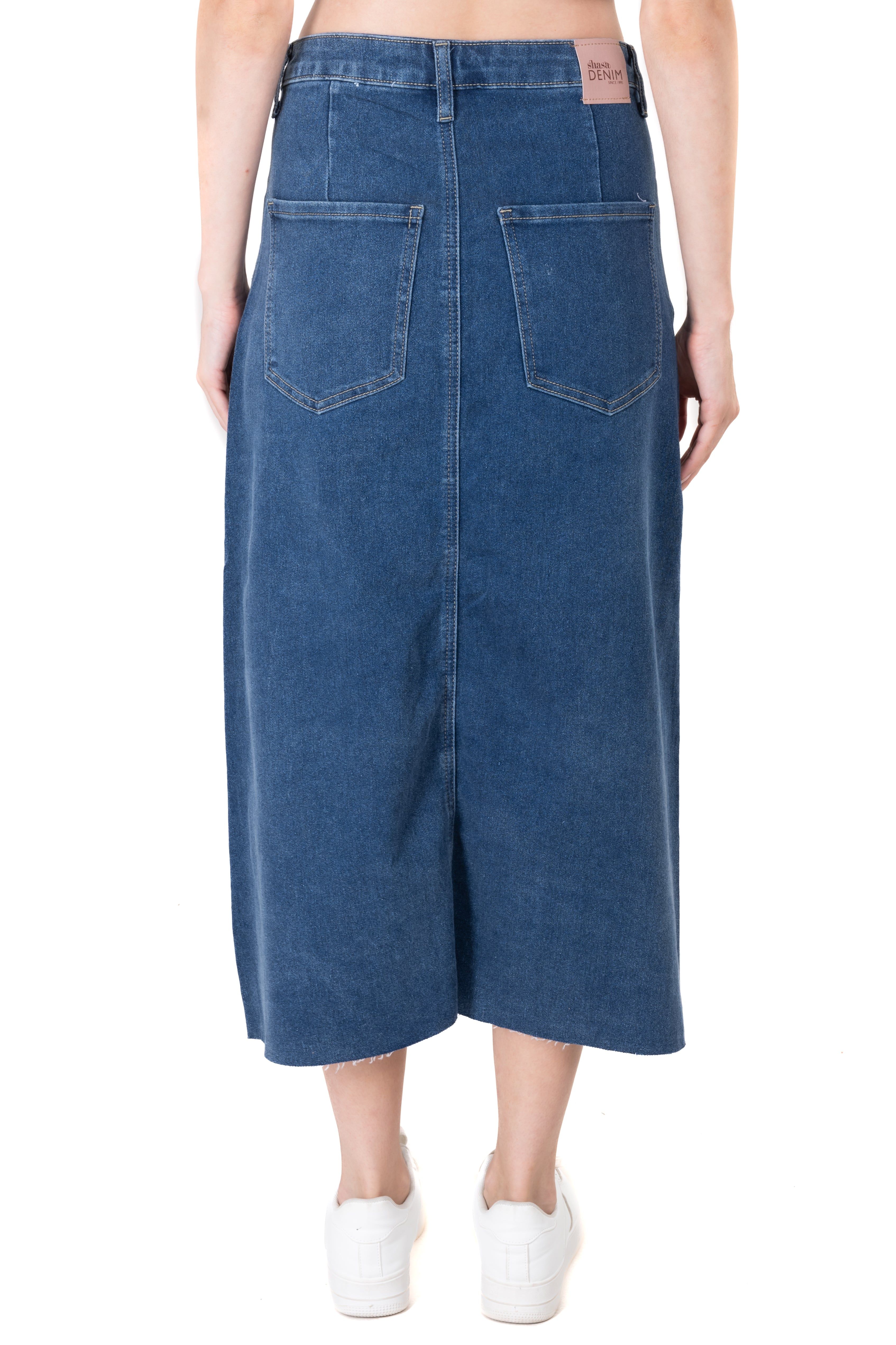 Falda maxi denim abertura sold by Shasa product image thumbnail 4