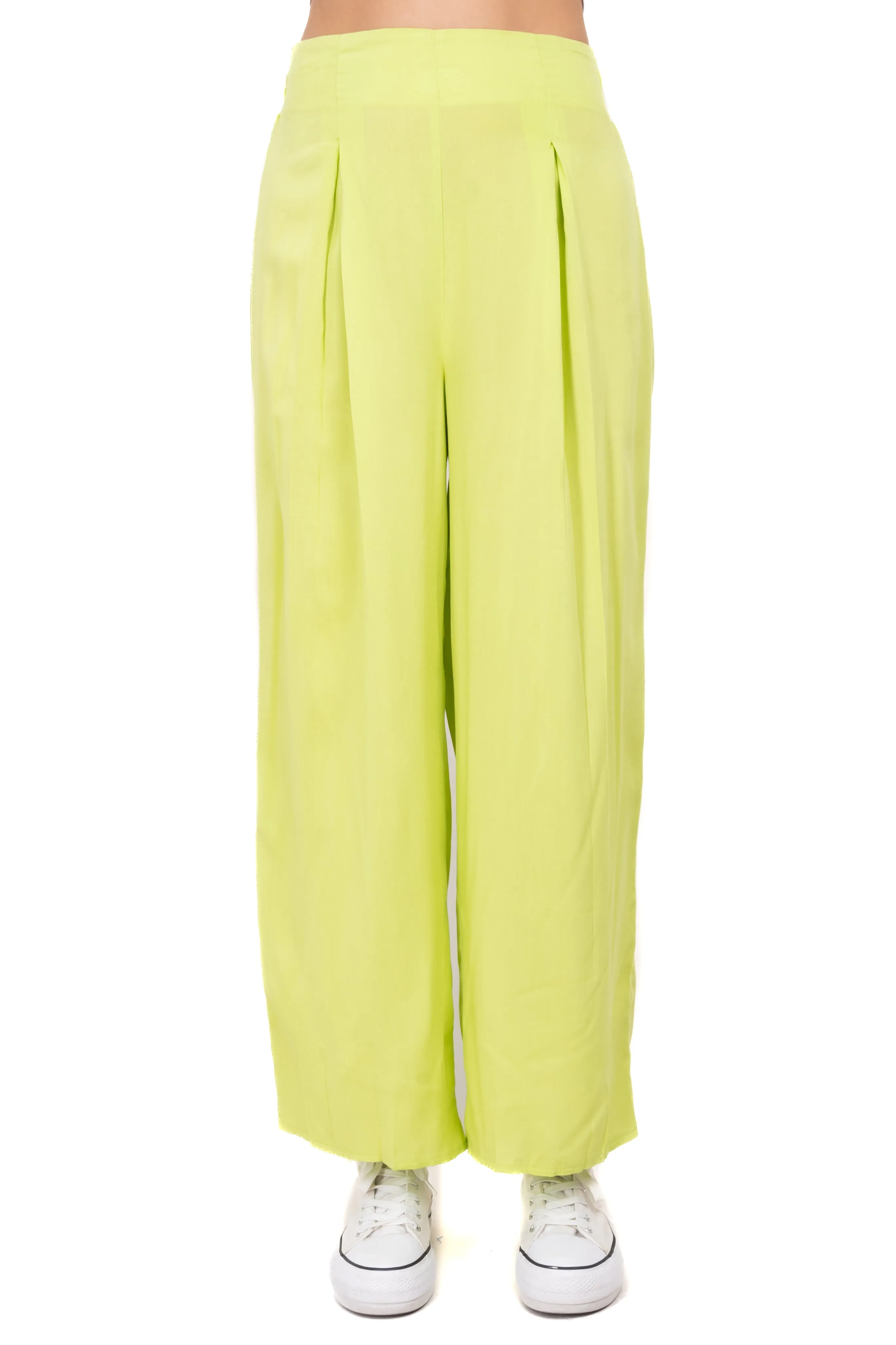 Pantalón culotte cintura alta pinzas sold by Shasa