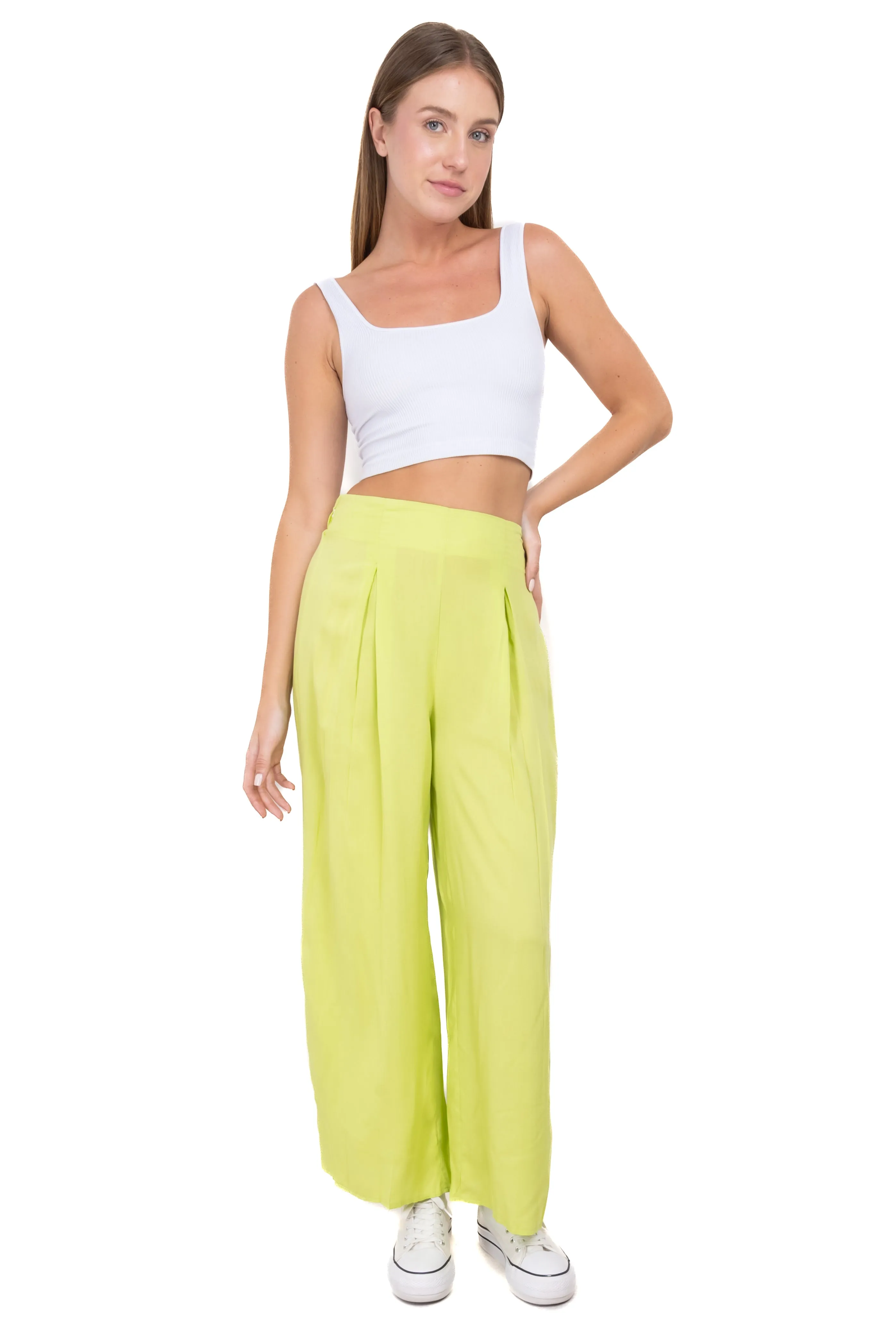 Pantalón culotte cintura alta pinzas sold by Shasa product image thumbnail 2