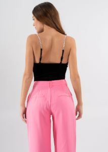 Bodysuit velvet cuello drapeado sold by Shasa