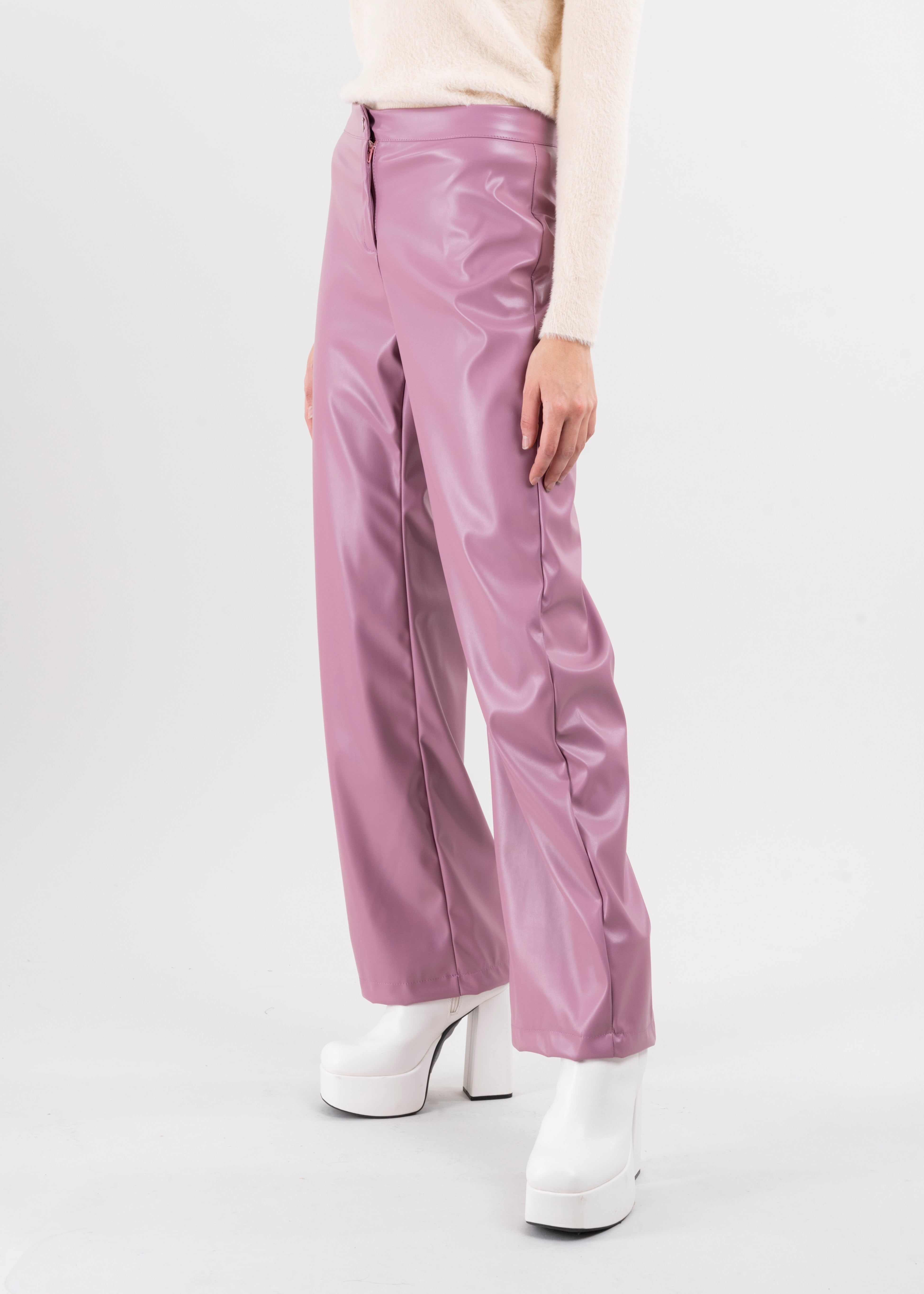 Pantalón recto efecto piel sold by Shasa product image thumbnail 3