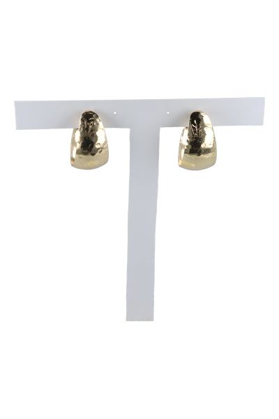 Arracadas chunky texturizadas sold by Shasa