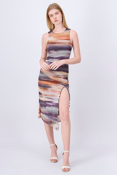 Vestido midi mesh tie dye sold by Shasa