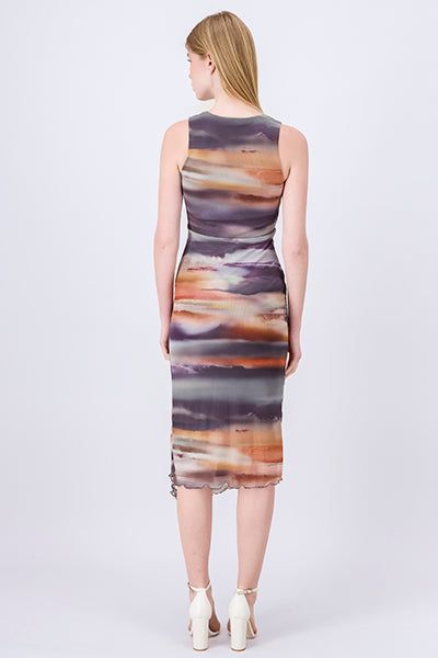Vestido midi mesh tie dye sold by Shasa product image thumbnail 4