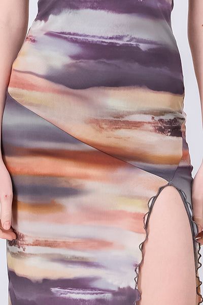 Vestido midi mesh tie dye sold by Shasa product image thumbnail 5