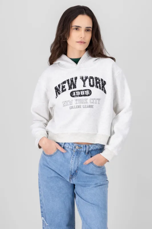 Sudadera corta new york sold by Shasa