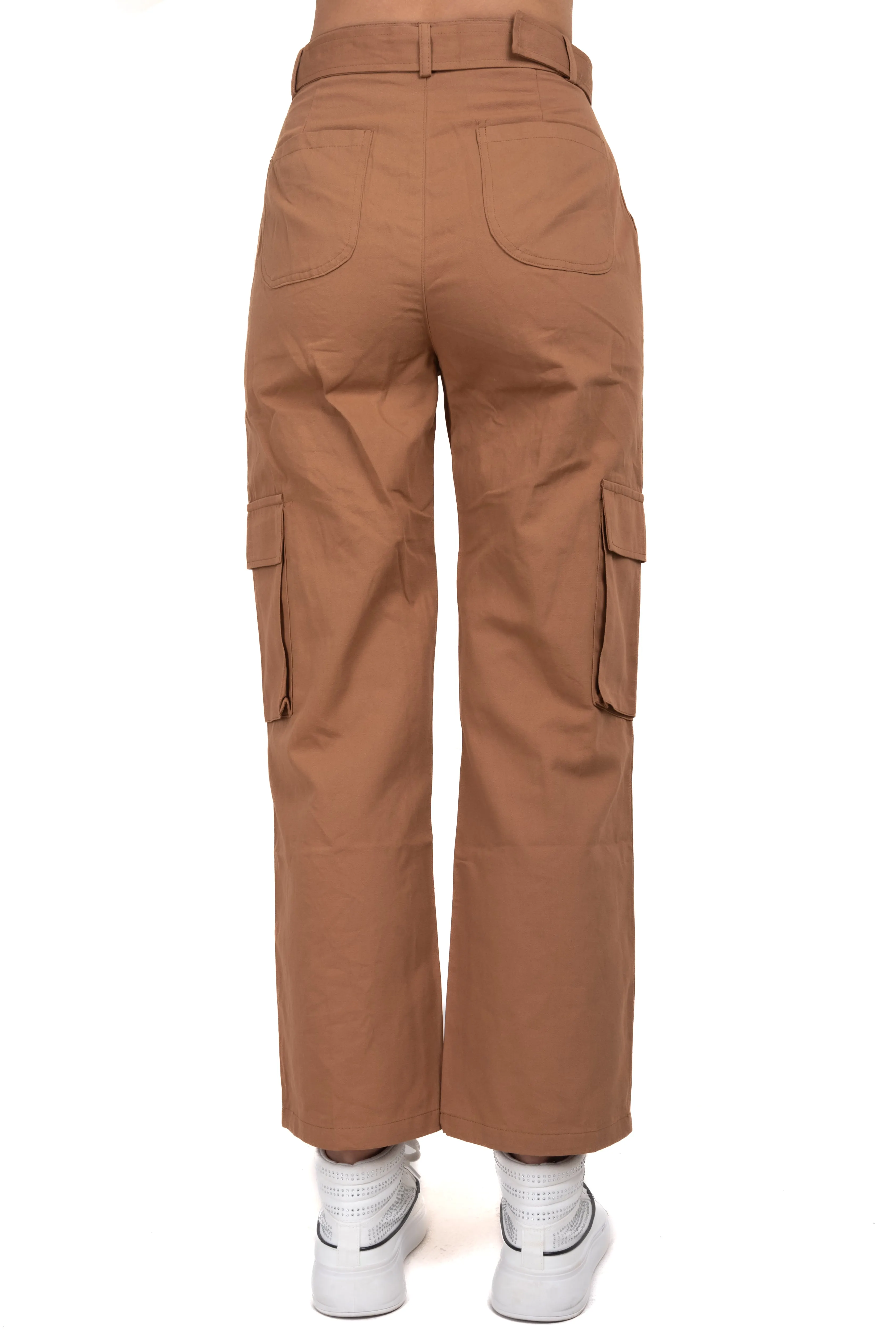 Pantalón cargo monocolor cinturón sold by Shasa product image thumbnail 4