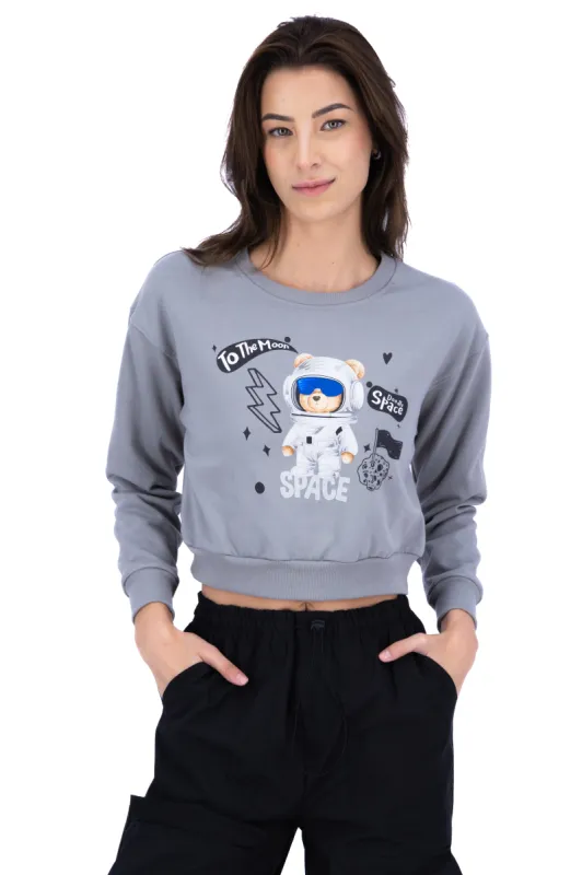 Sudadera crop oso astronauta sold by Shasa