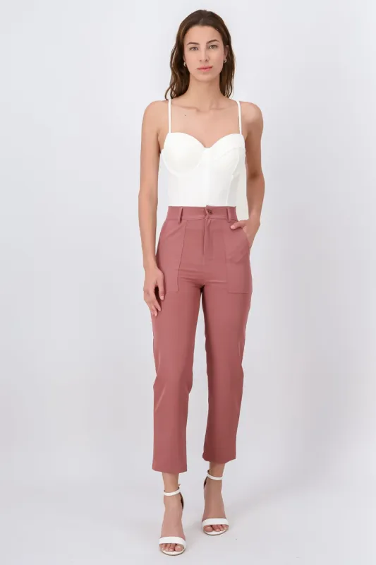 Pantalón Cintura Alta Bolsas sold by Shasa