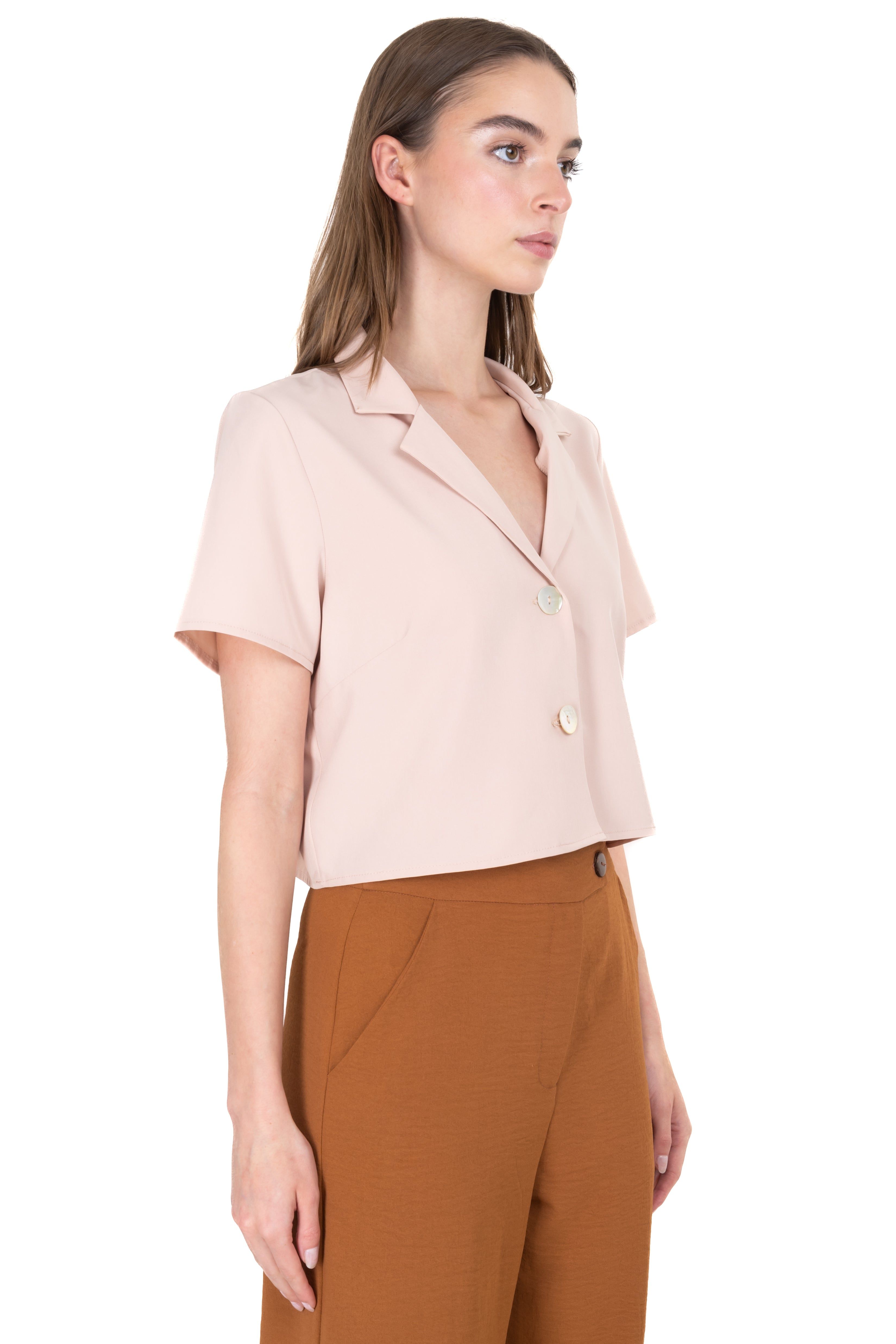 Camisa crop solapa botones sold by Shasa product image thumbnail 3