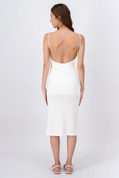 Vestido midi textura entretejida sold by Shasa product image thumbnail 4