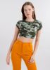 Top crop estampado camuflaje sold by Shasa