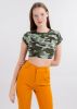 Top crop estampado camuflaje sold by Shasa