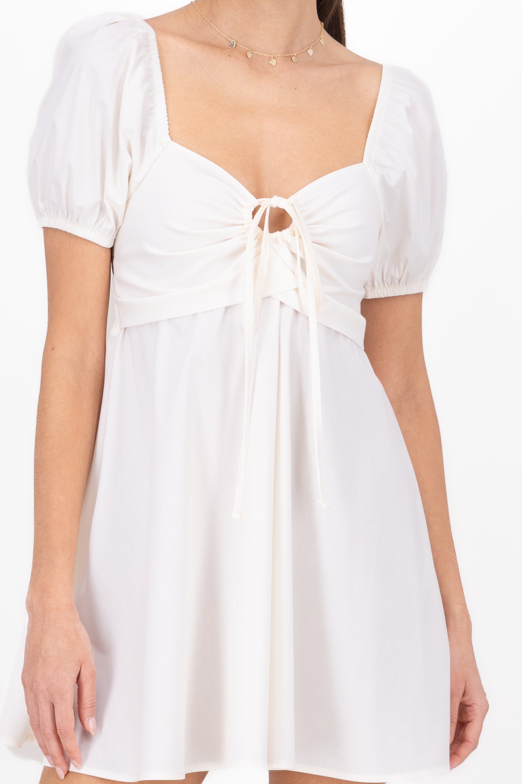 Vestido Mini Plisado Cintas sold by Shasa product image thumbnail 5