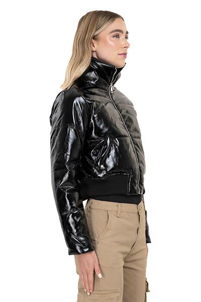 Chamarra puffer efecto piel brillante sold by Shasa product image thumbnail 3