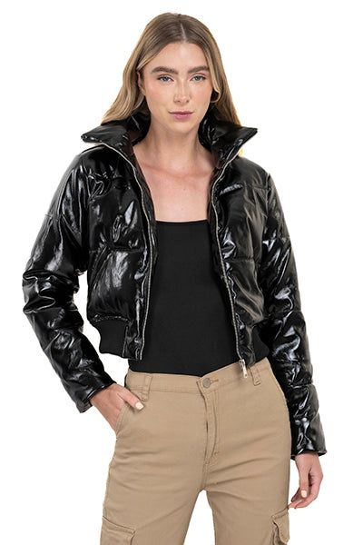 Chamarra puffer efecto piel brillante sold by Shasa product image thumbnail 5