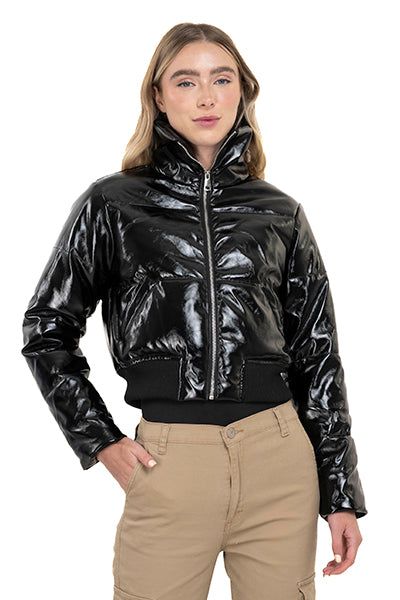 Chamarra puffer efecto piel brillante sold by Shasa product image thumbnail 2