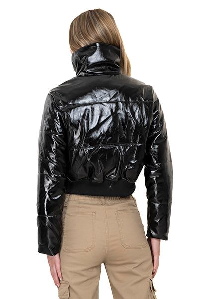 Chamarra puffer efecto piel brillante sold by Shasa product image thumbnail 4