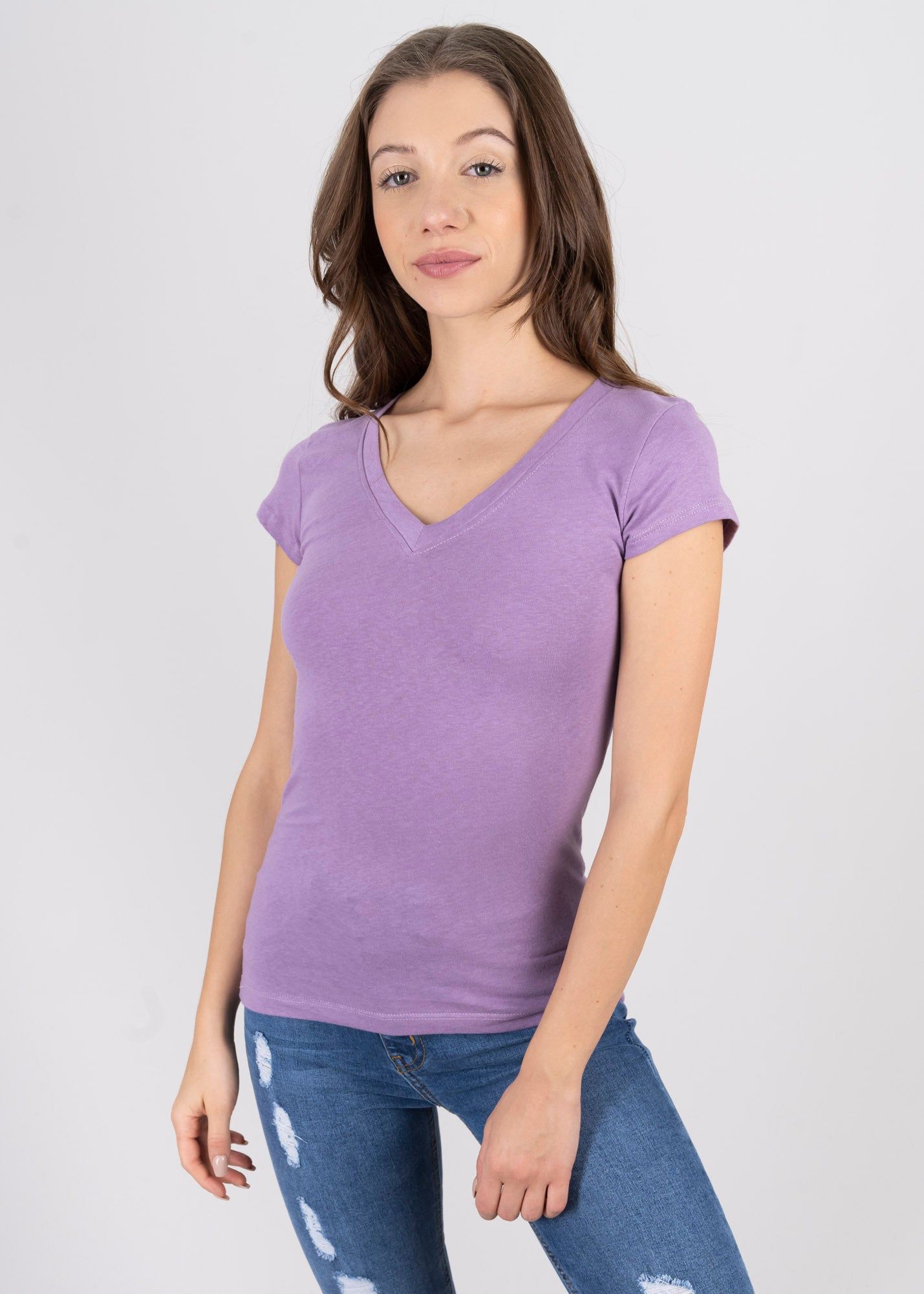 Blusa manga corta cuello v sold by Shasa