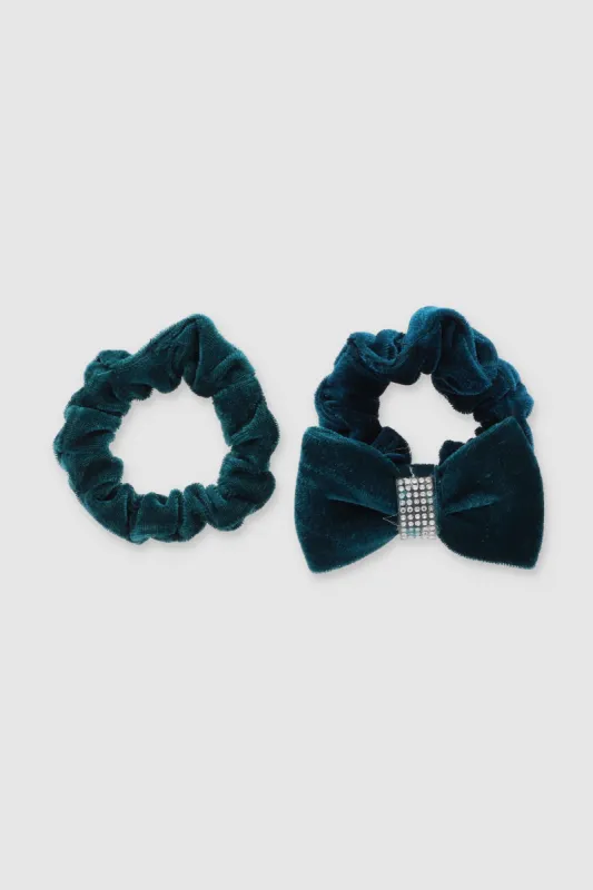 Set 2 scrunchie tercipelo brillos sold by Shasa
