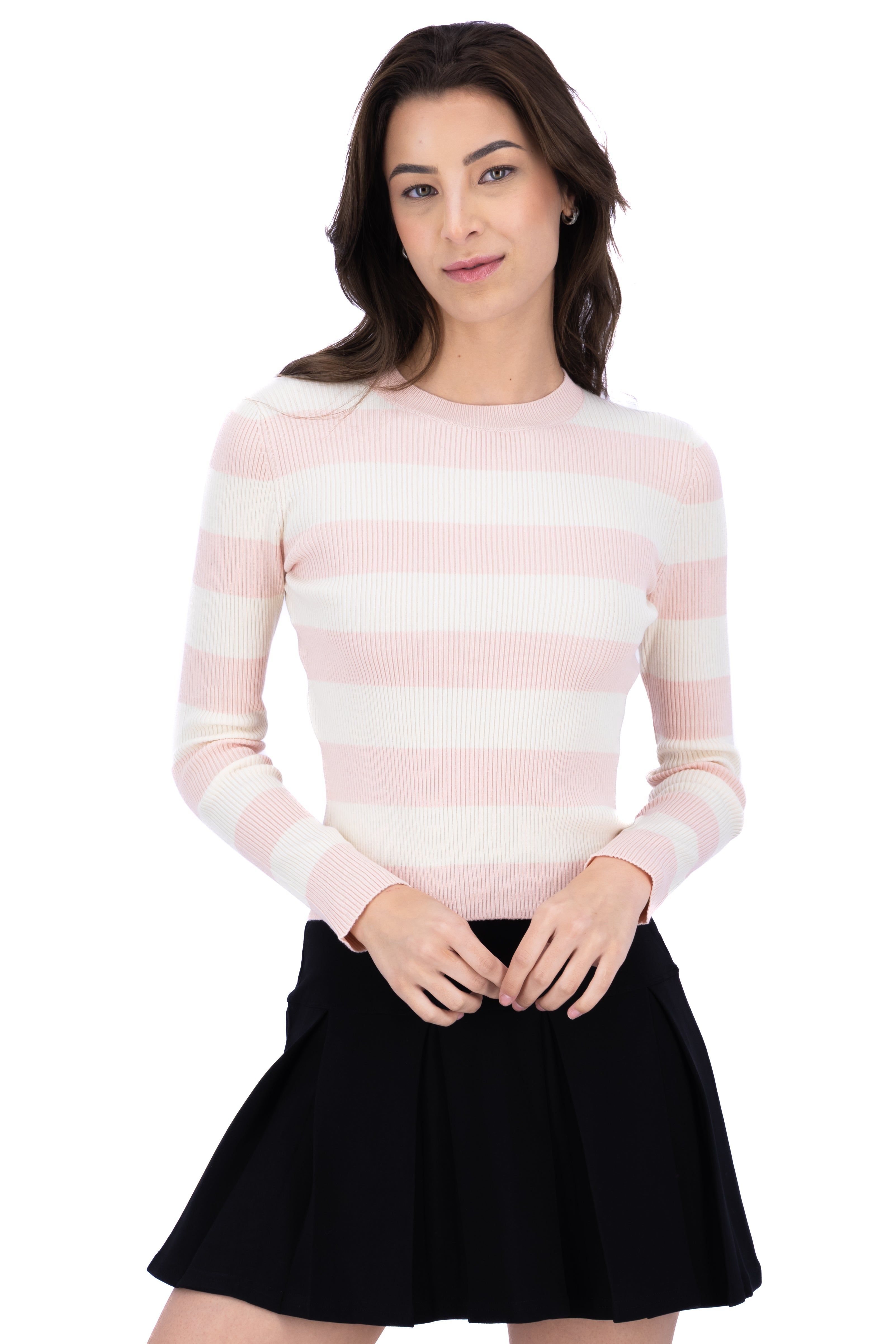 Suéter acanalado líneas bicolor sold by Shasa