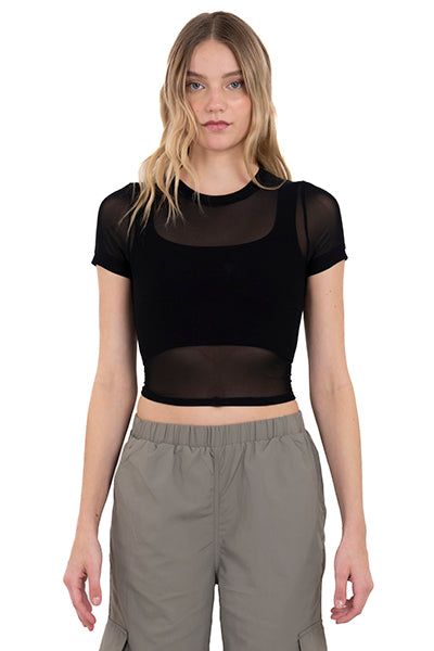 Top mesh cuello redondo sold by Shasa product image thumbnail 2