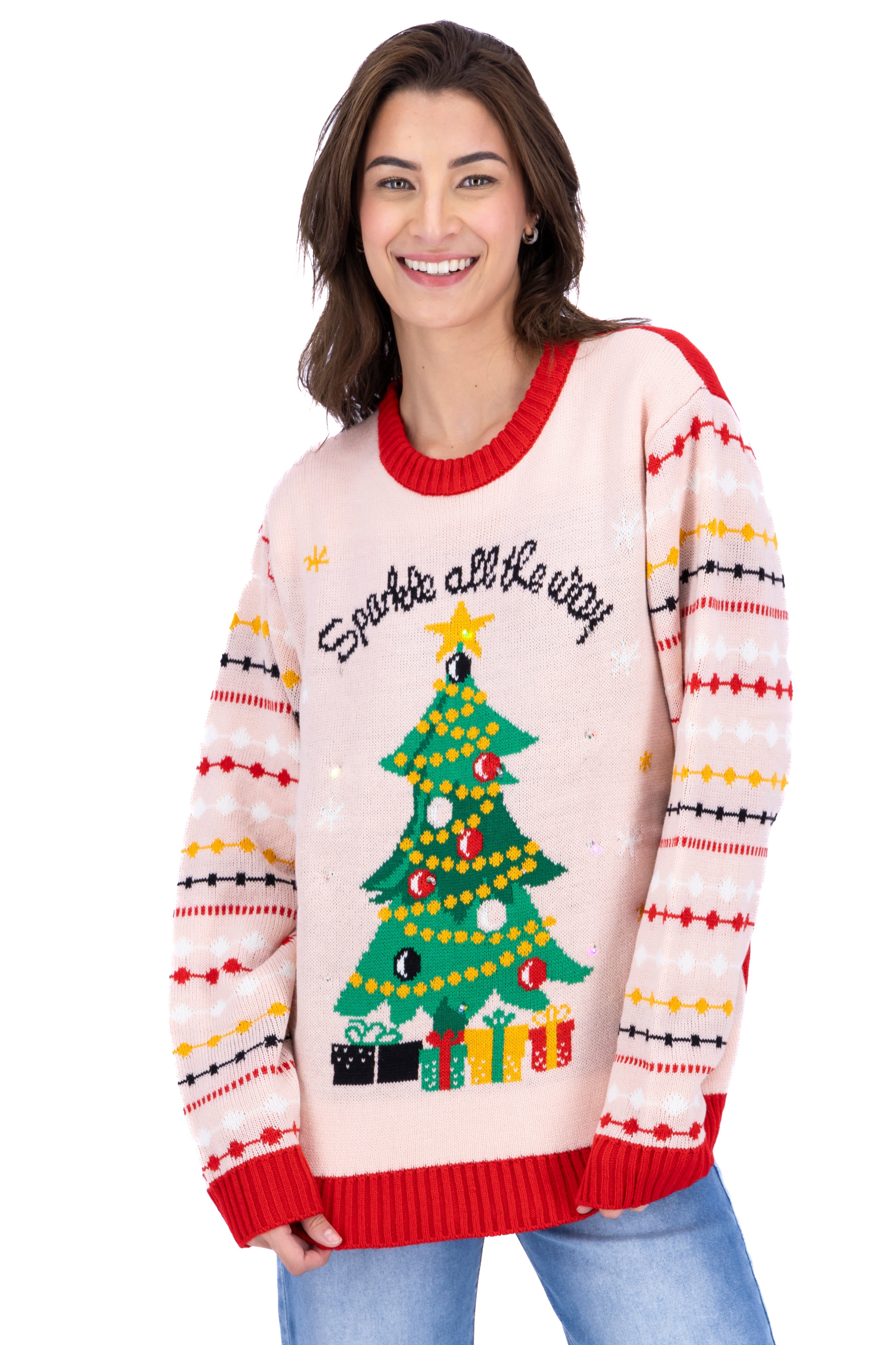 Suéter navideño pino luces sold by Shasa product image thumbnail 2